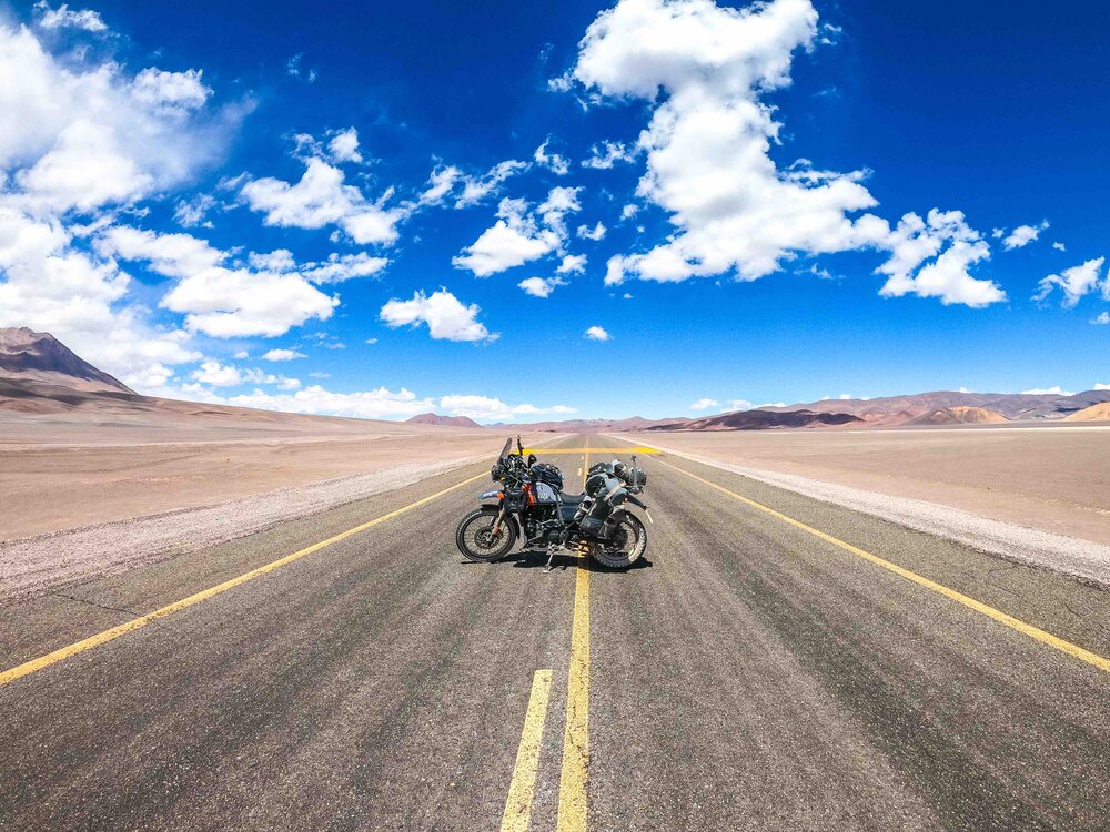 I had this newly paved road all to myself!