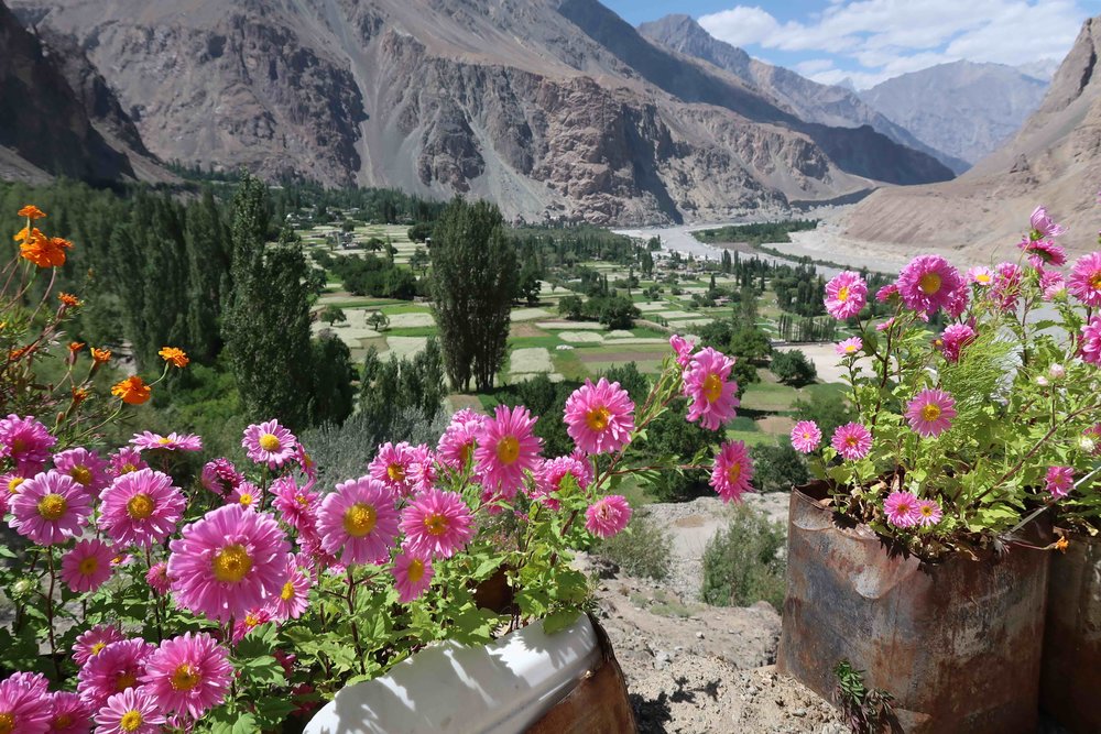 View over the small town of Turtuk in Nubra Valley - India. Right at the border with Pakistan, this place is alive with Balti culture!