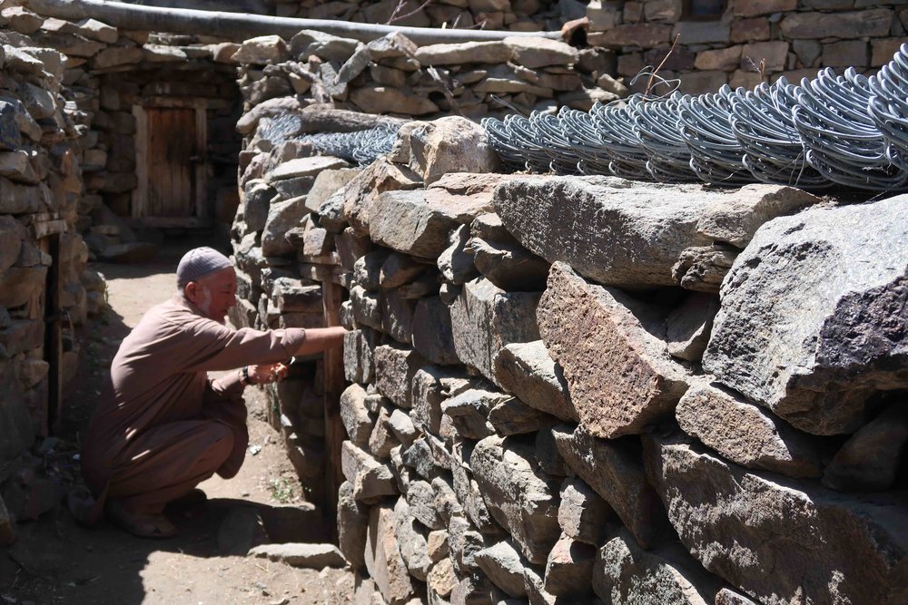 Cold House in Turtuk, Nubra Valley - India. This is a natural storage to keep produce cool in summer times.